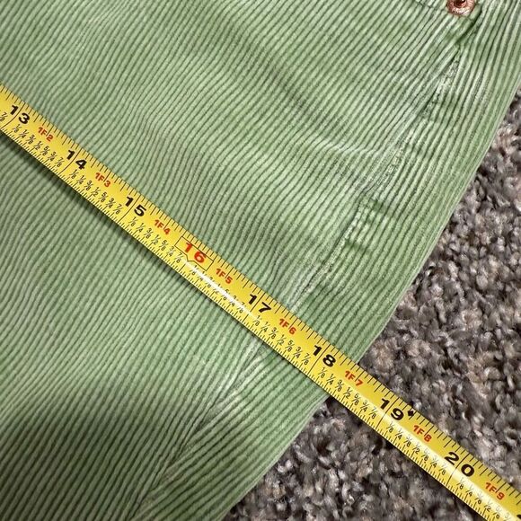 Vintage Green Mid Rise EXP Express Corduroy 90s Straight Leg Mom - Picture 9 of 10